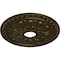 Ekena Millwork Warsaw Ceiling Medallion (Fits Canopies up to 3 1/2"), 18"OD x 3 1/2"ID x 1 3/8"P, Green Gold CM18WAGGS - alternate 3